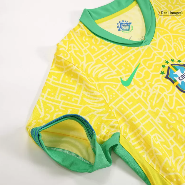 Дитяча футбольна форма Nike Neymar Jr. (Неймар) збірна Бразилії 24/25, розмір 20 (зріст 115-125 см), жовта - изображение 3