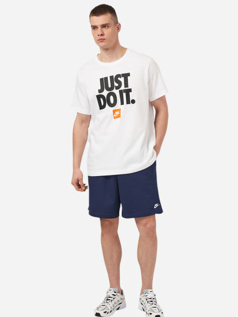 Шорти бавовняні короткі чоловічі Nike Club FQ4359-410 M Сині (196974865292) - зображення 5