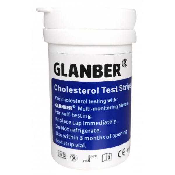 Тест-полоски для общего холестерина для глюкометра GLANBER - изображение 1