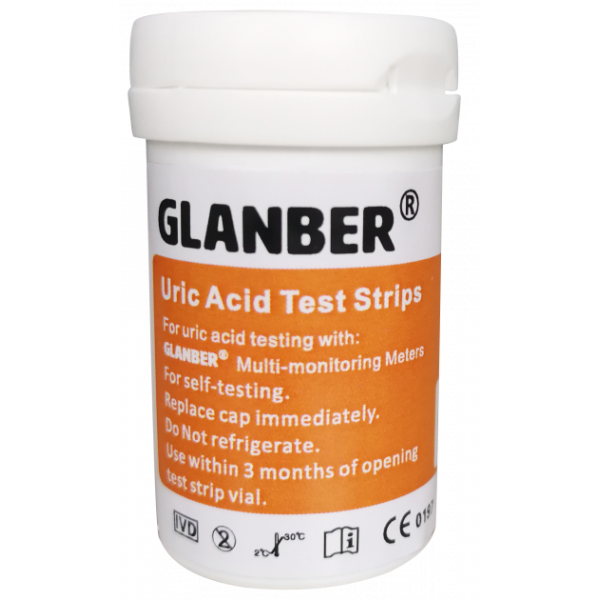 Тест-полоски мочевой кислоты для глюкометра GLANBER - изображение 1
