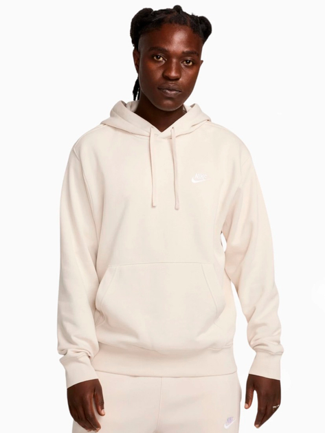 Худі утеплене чоловіче Nike M Nsw Club Hoodie Po Bb BV2654-104 L Бежеве (197596952803) - зображення 1