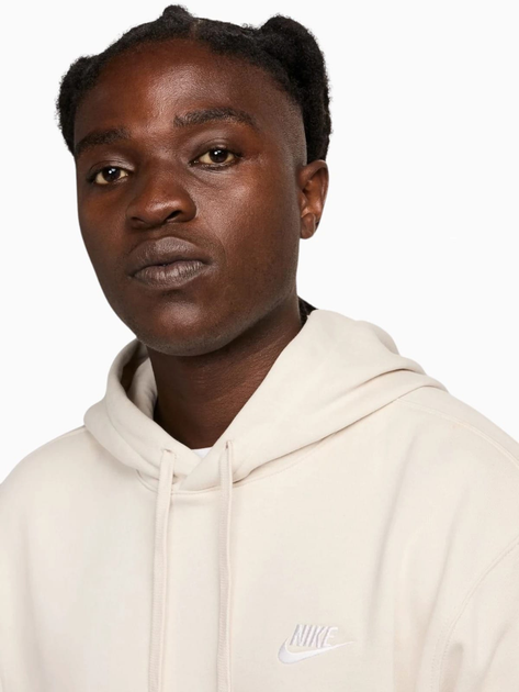 Худі утеплене чоловіче Nike M Nsw Club Hoodie Po Bb BV2654-104 XL Бежеве (197596816877) - зображення 4