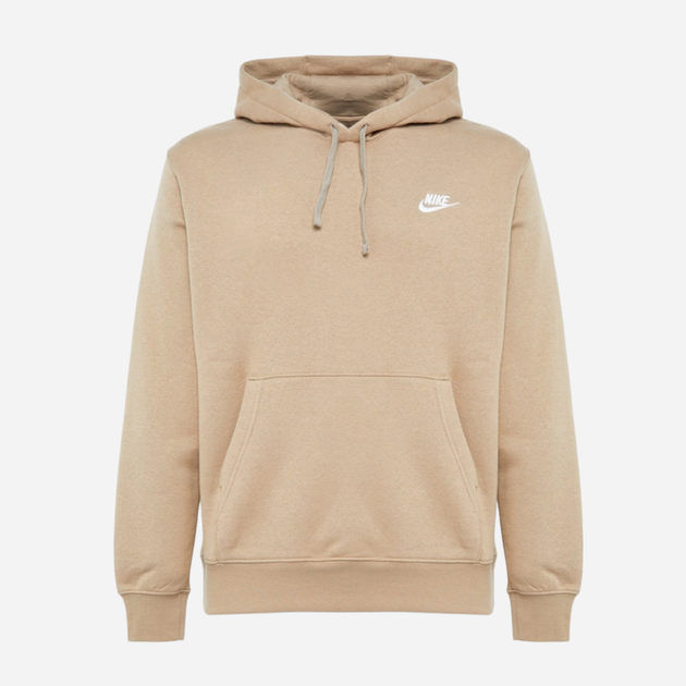 Худі утеплене чоловіче Nike Sportswear Club Fleece BV2654-247 XL Темно-бежеве (195871849947) - зображення 4