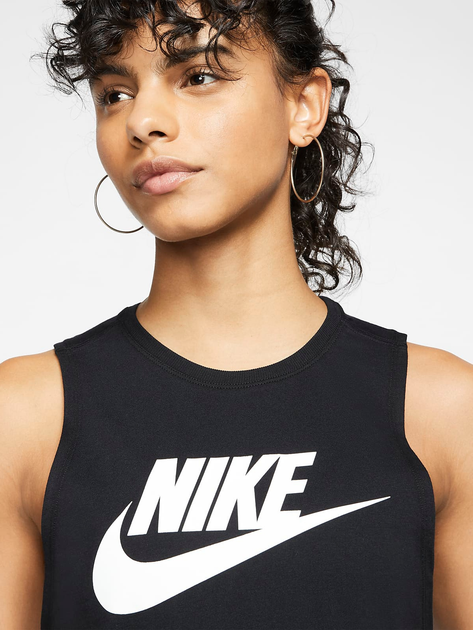 Спортивна майка жіноча Nike W Nsw Tank Mscl Futura New CW2206-010 XS Чорна (193658480277) - зображення 4