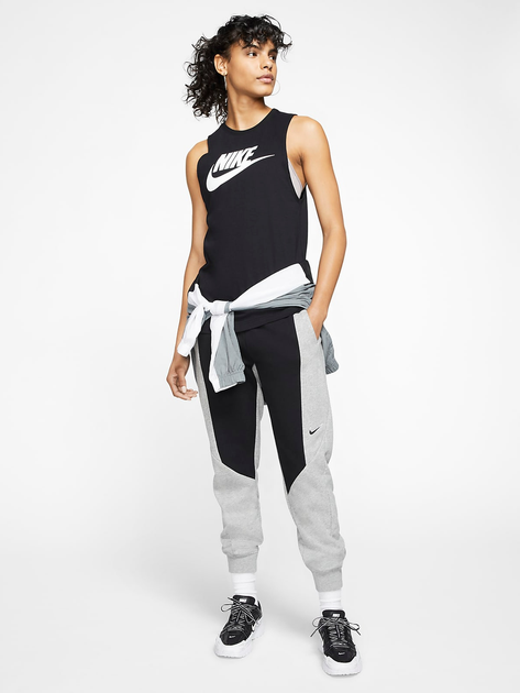 Спортивна майка жіноча Nike W Nsw Tank Mscl Futura New CW2206-010 M Чорна (193658480291) - зображення 3