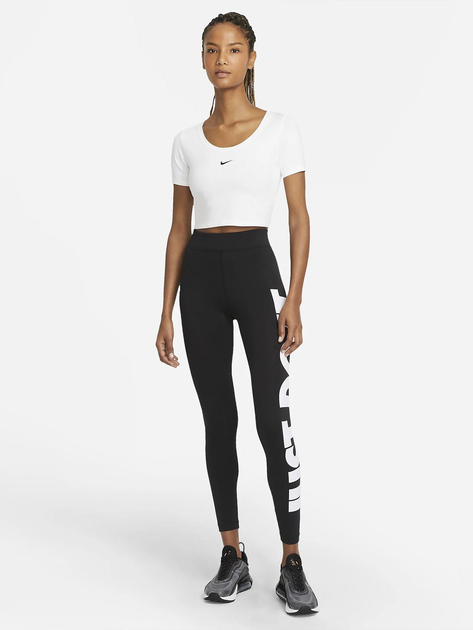 Спортивні легінси жіночі Nike W Nsw Essntl Gx Hr Lggng Jdi CZ8534-010 S Чорні (194502822557) - зображення 3