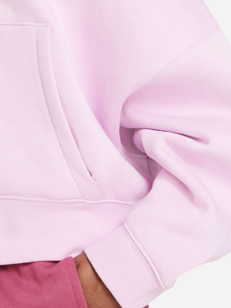 Підліткова тепла толстовка на флісі для дівчинки Nike G Nsw Trend Flc Fz Hoodie DV2565-676 M (137-147 см) Рожева (196152834638) - зображення 5