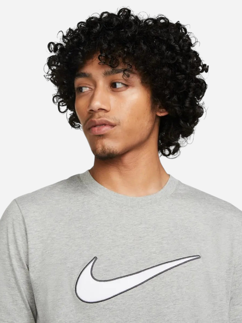 Koszulka męska bawełniana Nike M Nsw Sp Ss Top FN0248-063 M Szara - obraz 3