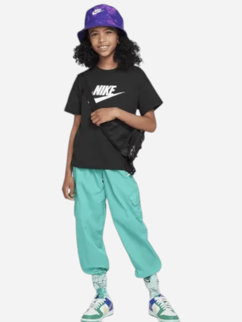 Підліткова футболка для дівчинки Nike Sportswear FZ5540-010 XL (158-170 см) Чорна (197596967708) - зображення 3