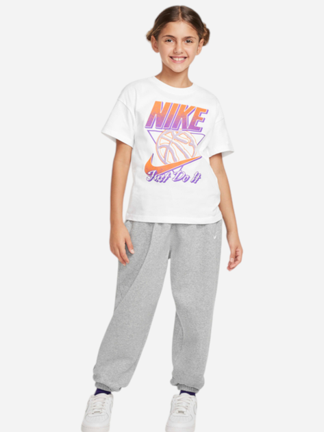 Підліткова футболка для дівчинки Nike Sportswear FZ5556-100 L (147-158 см) Біла (197596156867) - зображення 3