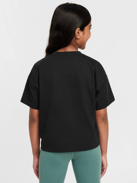 Підліткова футболка для дівчинки Nike Sportswear Essential FZ5561-010 M (137-147 см) Чорна (197596660548) - зображення 6