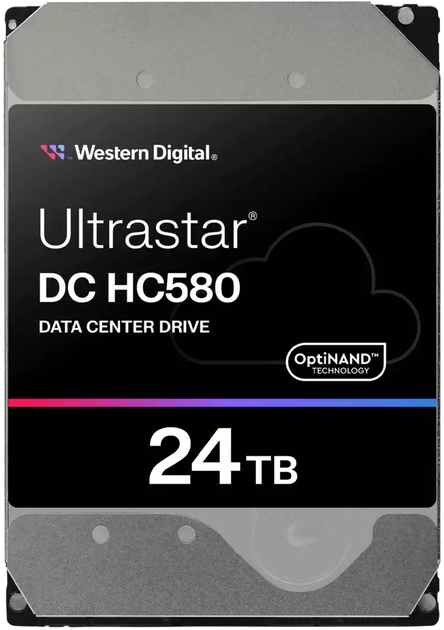 Жорсткий диск Western Digital Ultrastar DC HC580 24TB 7200rpm 512MB WUH722424AL5204 3.5" SAS3 (0F62802) - зображення 2