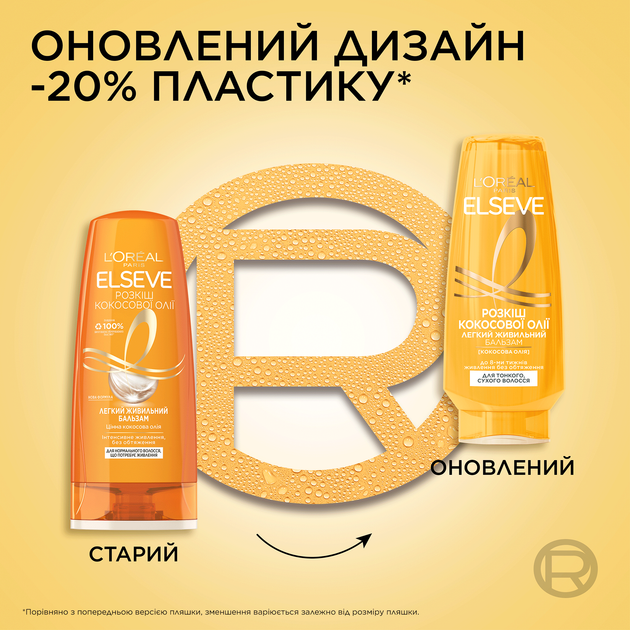 Бальзам-ополаскиватель L'Oreal Paris Elseve Роскошь кокосового масла для нормальных волос, которые нуждаются в питании 200 мл (3600523713134) - изображение 3