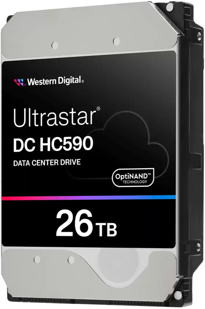 Жорсткий диск Western Digital Ultrastar DC HC590 26TB 7200rpm 512MB WUH722626AL5204 3.5" SAS3 (0F59375) - зображення 1