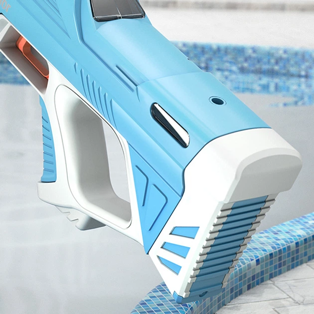 Водный пистолет электрический Water Gun водяной бластер автомат с автоматической закачкой воды Water Superior Gun Голубой (128168) - Фото 8 Водный пистолет электрический Water Gun водяной бластер автомат с автоматической закачкой воды Water Superior Gun Голубой (128168) - изображение 8
