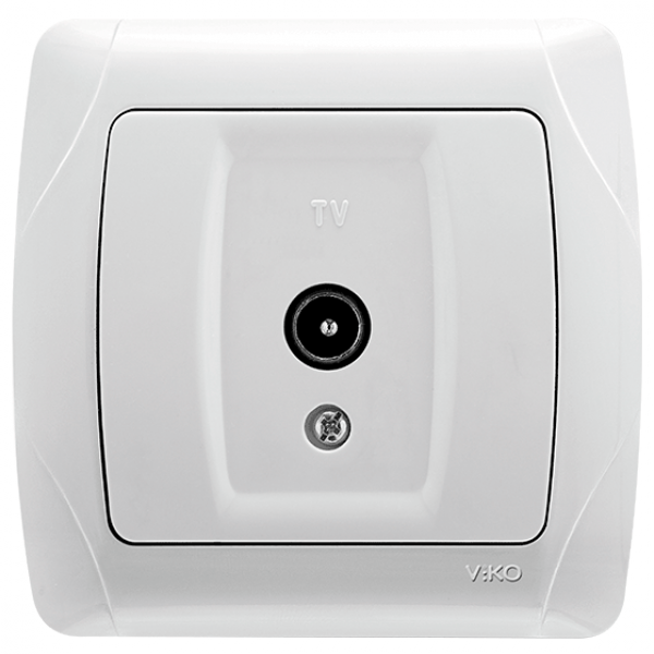 Розетка ТВ (концевая) VIKO Carmen Белый (90561010) – низкие цены ...
