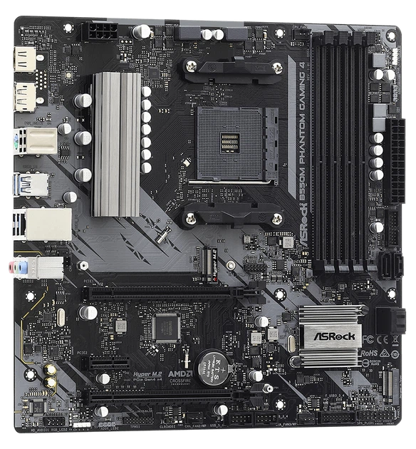 Материнська плата AM4 ASRock B550M PHANTOM GAMING 4 - зображення 2