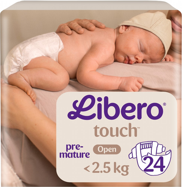 Підгузки Libero Ліберо Touch Prema від 0 до 2.5 кг 24 шт. одноразові (7322541069999) - зображення 1