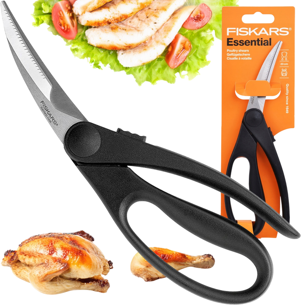 Nożyce do drobiu Fiskars Essential 23 cm (1023819) - obraz 3