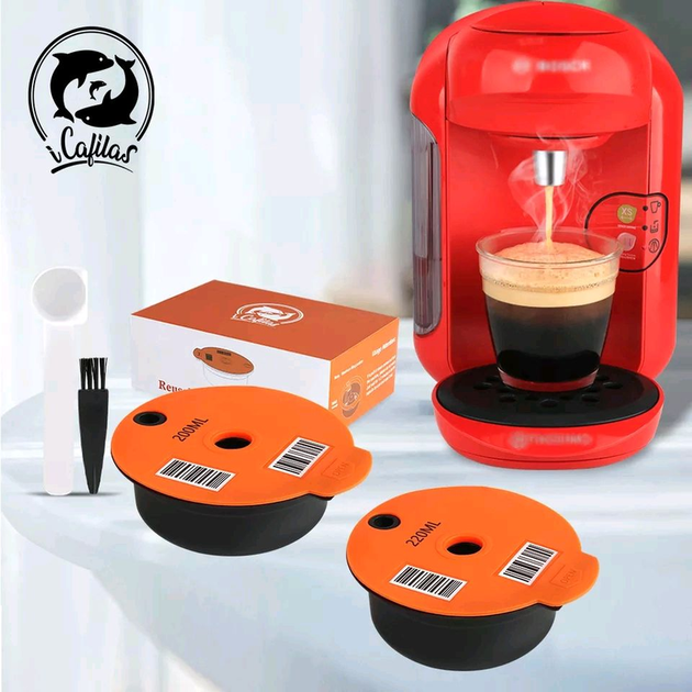 Многоразовые капсулы 60/180/200/220 ml для bosch tassimo - изображение 3