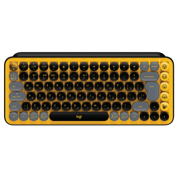 Клавіатура бездротова Logitech Pop Wireless Blast Yellow (920-010735) Store - зображення 1