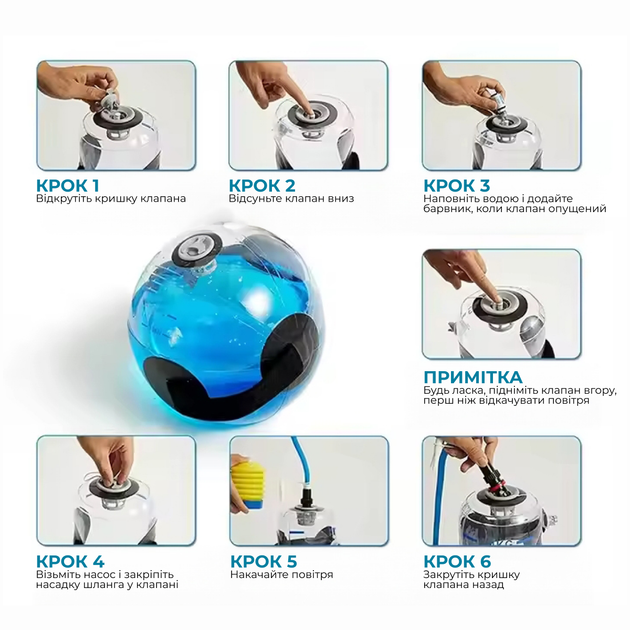 Сумка для тренировок WCG Water Ball - аквамешок 30×42 см, до 15 кг - изображение 7
