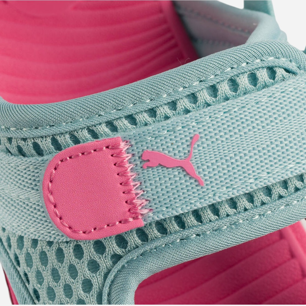 Sandały dziecięce dla dziewczynki sportowe Puma Evolve Sandal Ps 389147-09 29 (11UK) Turkusowe - obraz 5
