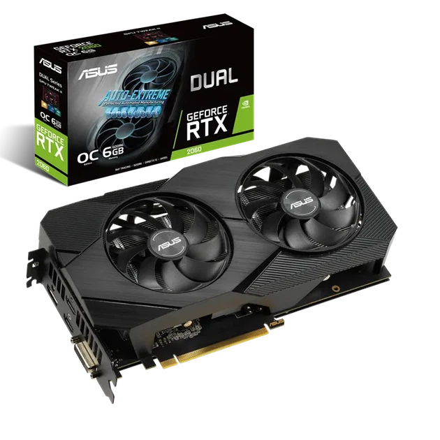 Відеокарта Asus GeForce RTX 2060 Dual Evo OC - Фото 1 Відеокарта Asus GeForce RTX 2060 Dual Evo OC - изображение 1