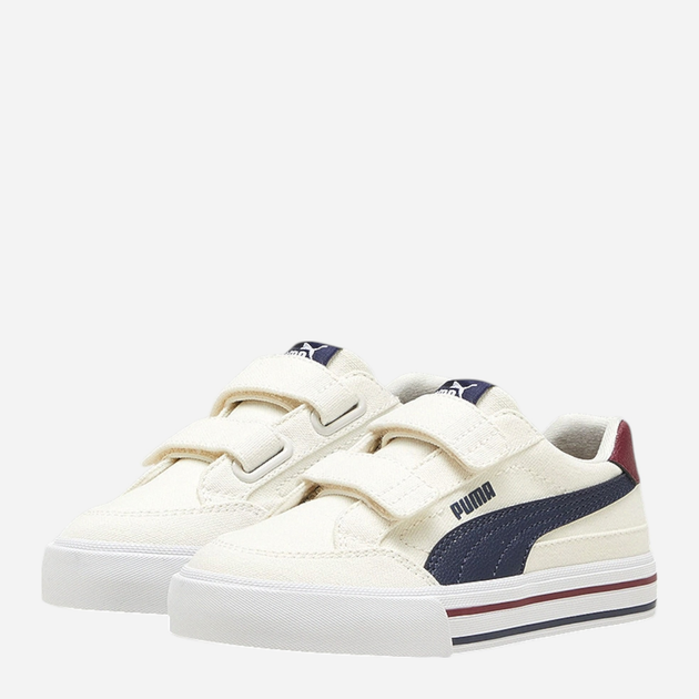 Sneakersy dziecięce na rzepy Puma Court Classic Vulc Fs V Ps 396560-01 30 (11.5UK) Beżowe - obraz 3