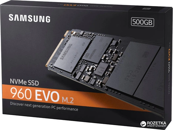 SSD диск Samsung 960 Evo series 500GB M.2 PCIe 3.0 x4 3D V-NAND