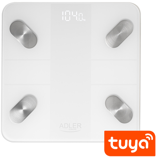 Inteligentna waga łazienkowa Adler AD 8186 White (5905575903426) - obraz 5