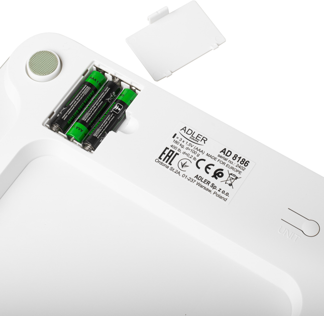 Inteligentna waga łazienkowa Adler AD 8186 White (5905575903426) - obraz 4