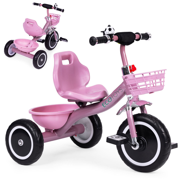 Триколісний велосипед EcoToys WQL-1999 Рожевий (5905817005994) - зображення 5