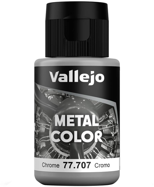 Farba Vallejo Metal Color Chrome 77.707 32 ml (8429551777070) - obraz 1