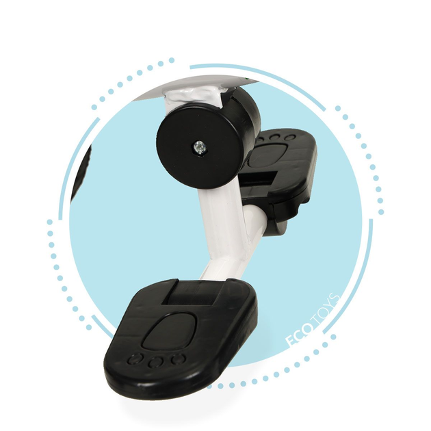 Rowerek trójkołowy spacerówka EcoToys JM-066-9L Szary (5903769974122) - obraz 9