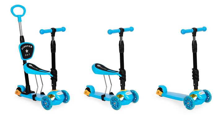 Самокат дитячий EcoToys 3 в 1 YM-SW-6 Синій (5903769978823) - зображення 8