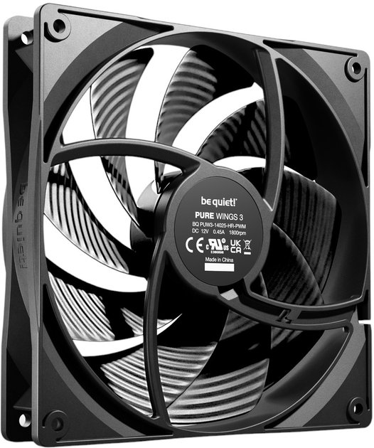 Кулер be quiet! Pure Wings 3 high-speed PWM 140мм BL109 (4260052190814) - изображение 2