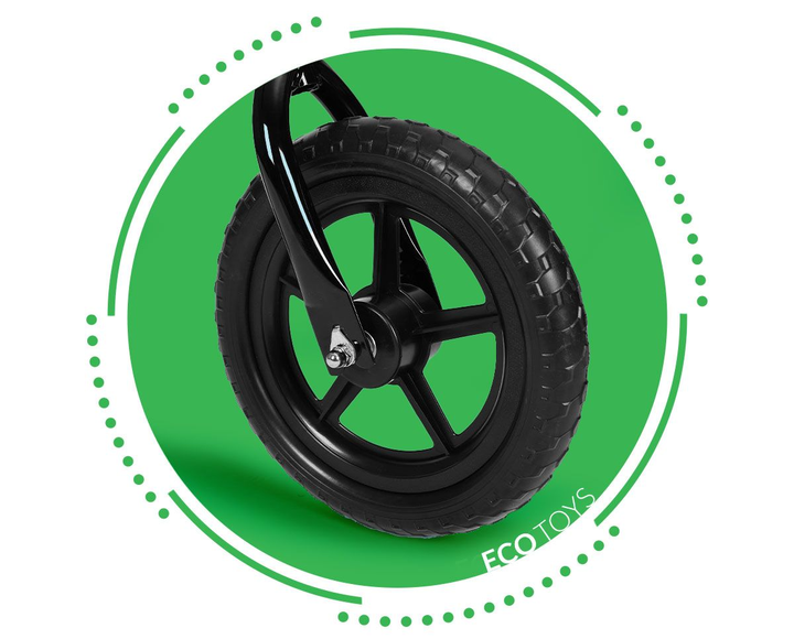 Біговел EcoToys YM-BB-13 Чорний (5905817002863) - зображення 7