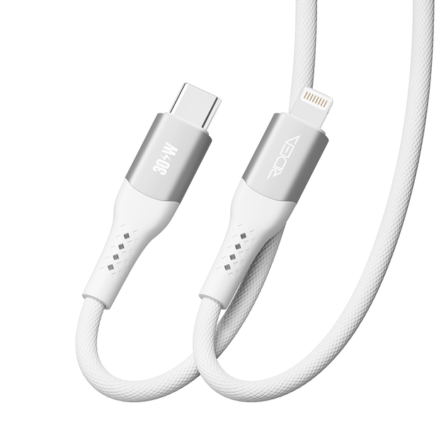 Кабель USB Ridea RC-US42 UltraStrong Type-C to Lightning 30W 1.2m Бiлий - зображення 4
