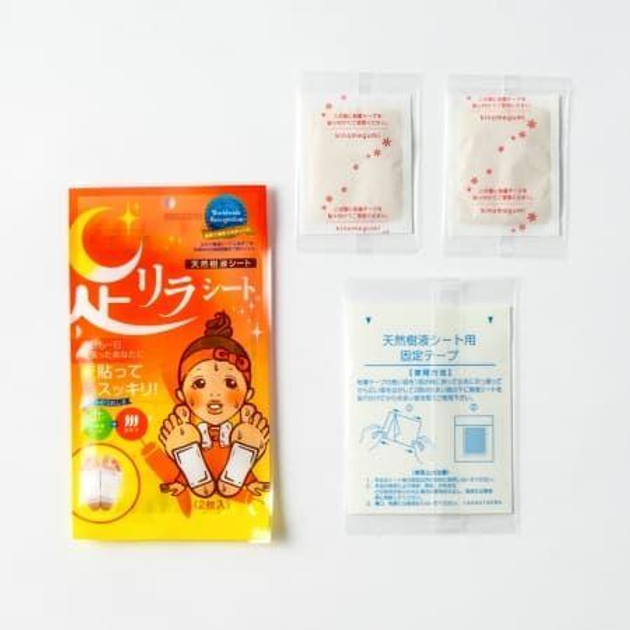 MEGUMI Foot Relax Sheet Chili Pepper детокс-пластирі для ніг (перець чилі) 2 шт - изображение 1