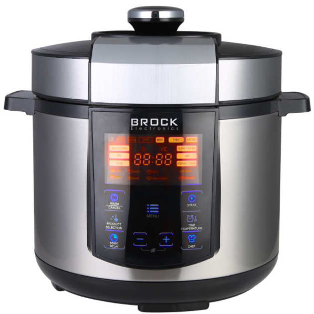 Мультиварка BROCK PMC 2006 1000Вт 6L 17 программ Silver (PMC 2006) - изображение 1