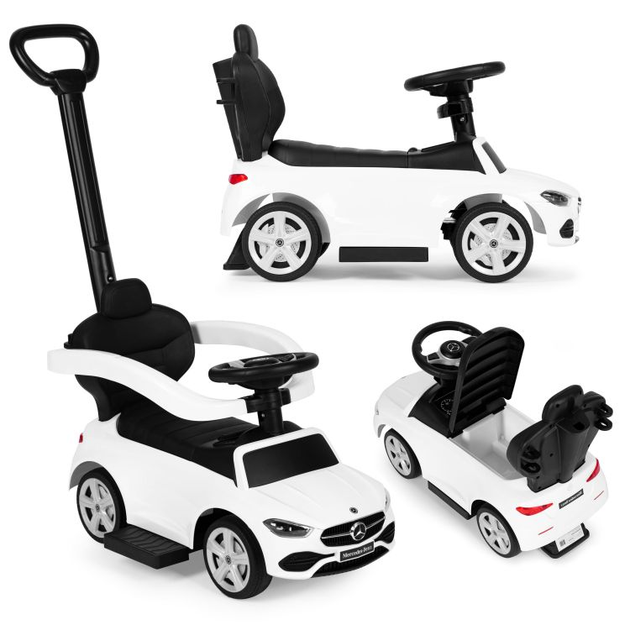 Jeździk Multistore Mercedes C Class 3 w 1 Biały (5905817004201) - obraz 6