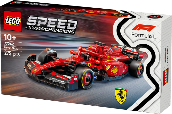 Конструктор LEGO Speed Champions Автомобіль для перегонів F1 Ferrari SF-24 275 деталей (77242) - зображення 8