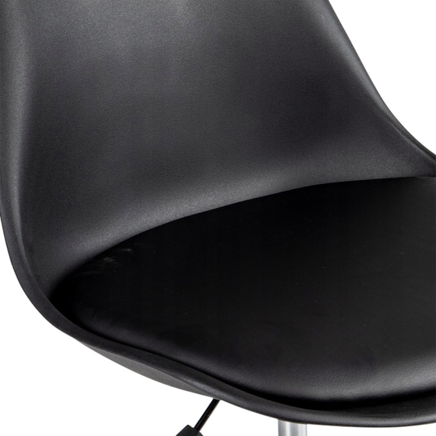 Офісне крісло ModernHome by Multistore чорне (PC-009 BLACK 1SZT) - зображення 4