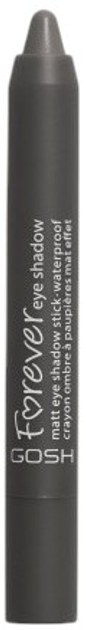 Cień do powiek w kredce Gosh Forever Eye Shadow 12 Dark Grey wodoodporny 1.4 g (5711914078348) - obraz 1