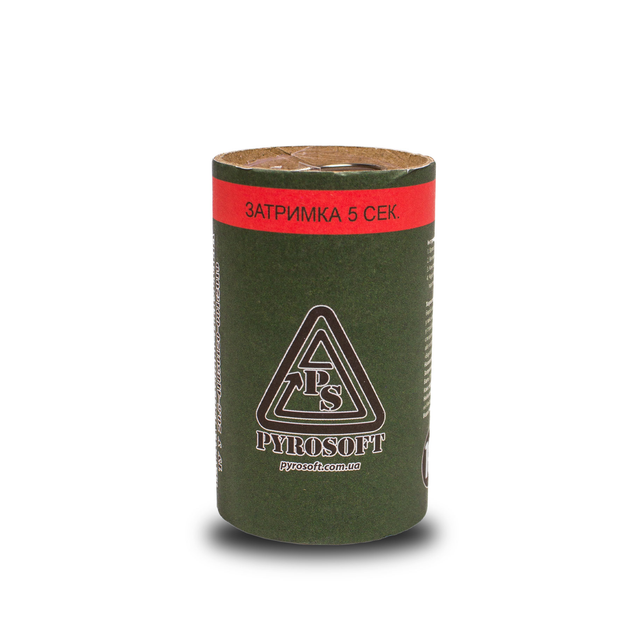 Граната картонна PyroSoft Граніт-6 Зелений (62822) - зображення 1