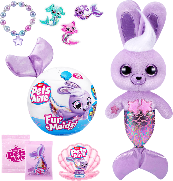Интерактивный игровой набор Zuru Pets Alive серии Furmaids S1 Кролик Старлет (9555B) - изображение 2