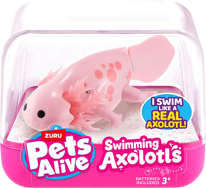 Інтерактивна іграшка Zuru Pets Alive S1 Аксолотль Рожевий (9556A) - Фото 1 Інтерактивна іграшка Zuru Pets Alive S1 Аксолотль Рожевий (9556A) - изображение 1