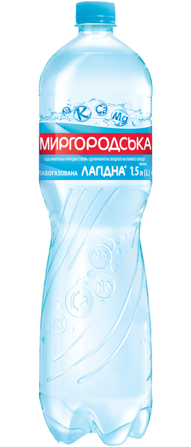 Упаковка мінеральної природної лікувально-столової слабогазованої вода "Миргородська" 1,5 л х 6 пляшок - Фото 4 Упаковка мінеральної природної лікувально-столової слабогазованої вода "Миргородська" 1,5 л х 6 пляшок - изображение 4