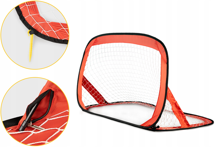 Zestaw dziecięcych bramek piłkarskich Iplay 142 cm (6958868881573) - obraz 6